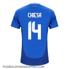 Italien Federico Chiesa #14 Hjemmebanetrøje EM 2024 Kortærmet